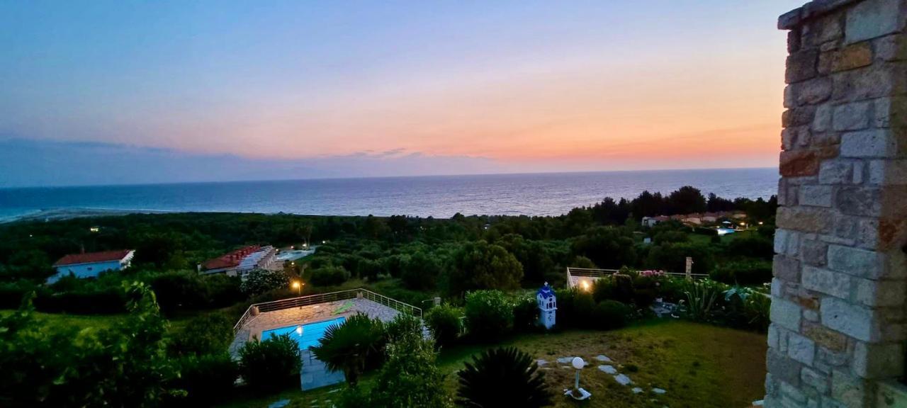 Aegean Pearl Villa Poszídi Kültér fotó
