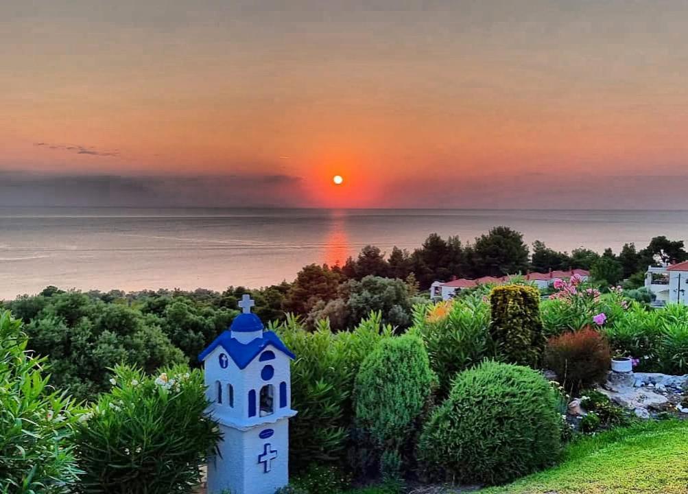 Aegean Pearl Villa Poszídi Kültér fotó